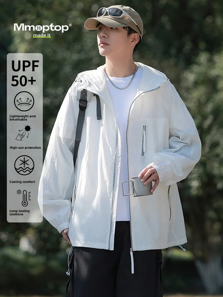 MMOPTOP Lightweight Ice Silk Cool Feeling Sun Protection Clothing Men's Summer New Climbing Fiing UV Protection Hooded Jaet
MMOPTOP Lightweight Ice Silk Cool Feeling Sun Protection Clothing Men's Summer New Climbing Fiing UV Protection Hooded Jaet