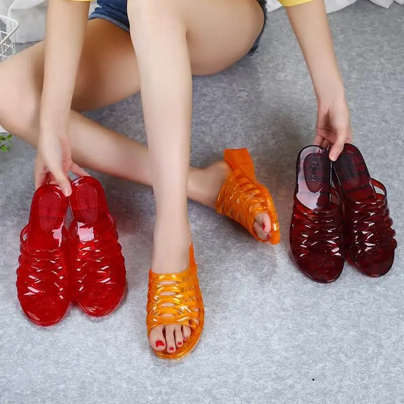 New Summer Crystal Plastic Slip-On Women's Sandals Anti-Slip Platform Heels Comfortable Breathable Casual Slippers for Elderly
New Summer Crystal Plastic Slip-On Women's Sandals Anti-Slip Platform Heels Comfortable Breathable Casual Slippers for Elderly