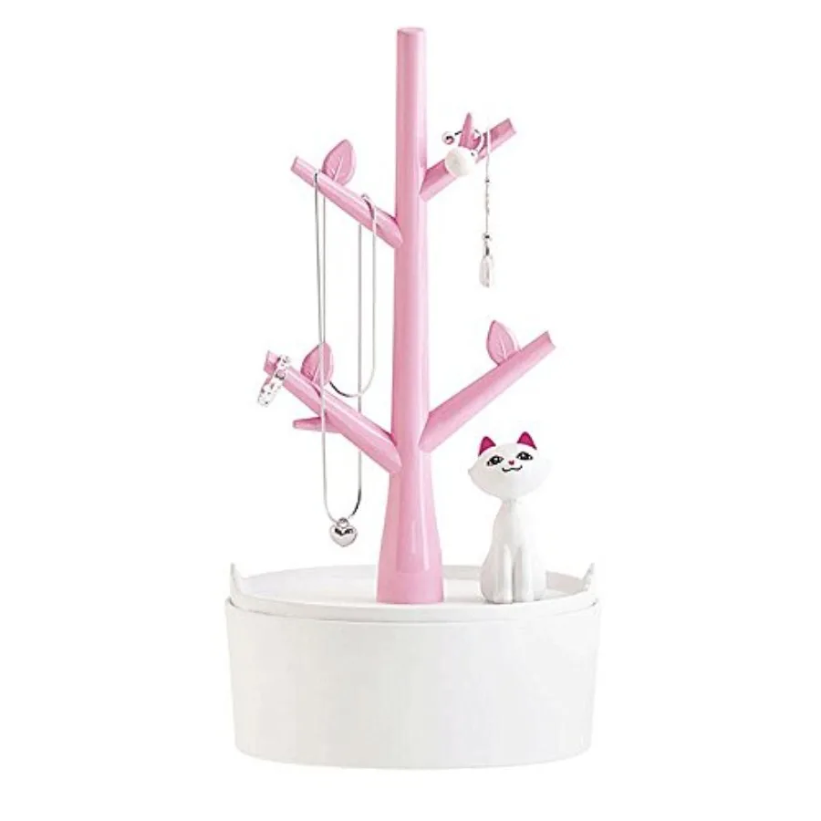 Cute Cat Jewelry Tree Organizer for,Earring Bracelet Hair Tie Storage Holder for Little Young Girl, Premium ABS Material Pink
Cute Cat Jewelry Tree Organizer for,Earring Bracelet Hair Tie Storage Holder for Little Young Girl, Premium ABS Material Pink