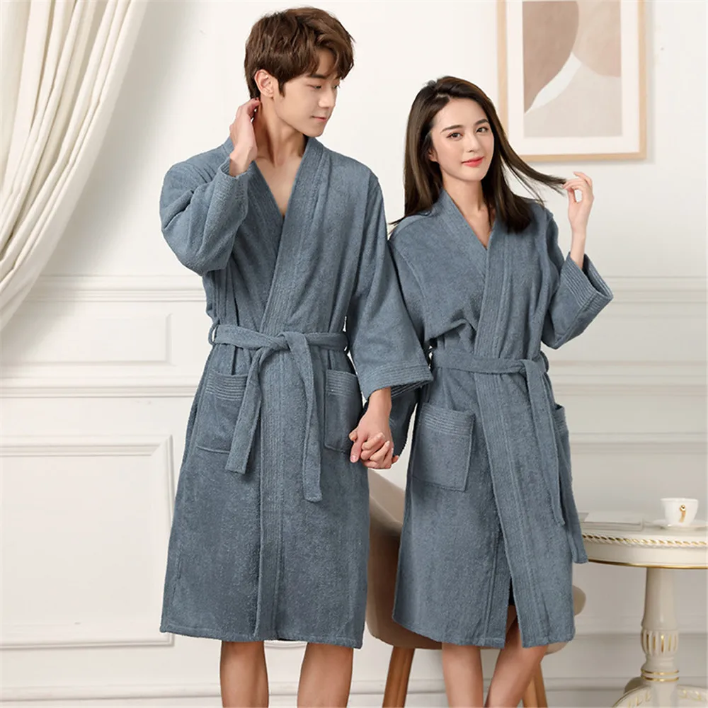 Cotton Terry Towel Bathrobe Robe Man And Women Kimono Gown Sleepwear Water Uptake Hotel Swimming Robe
Cotton Terry Towel Bathrobe Robe Man And Women Kimono Gown Sleepwear Water Uptake Hotel Swimming Robe