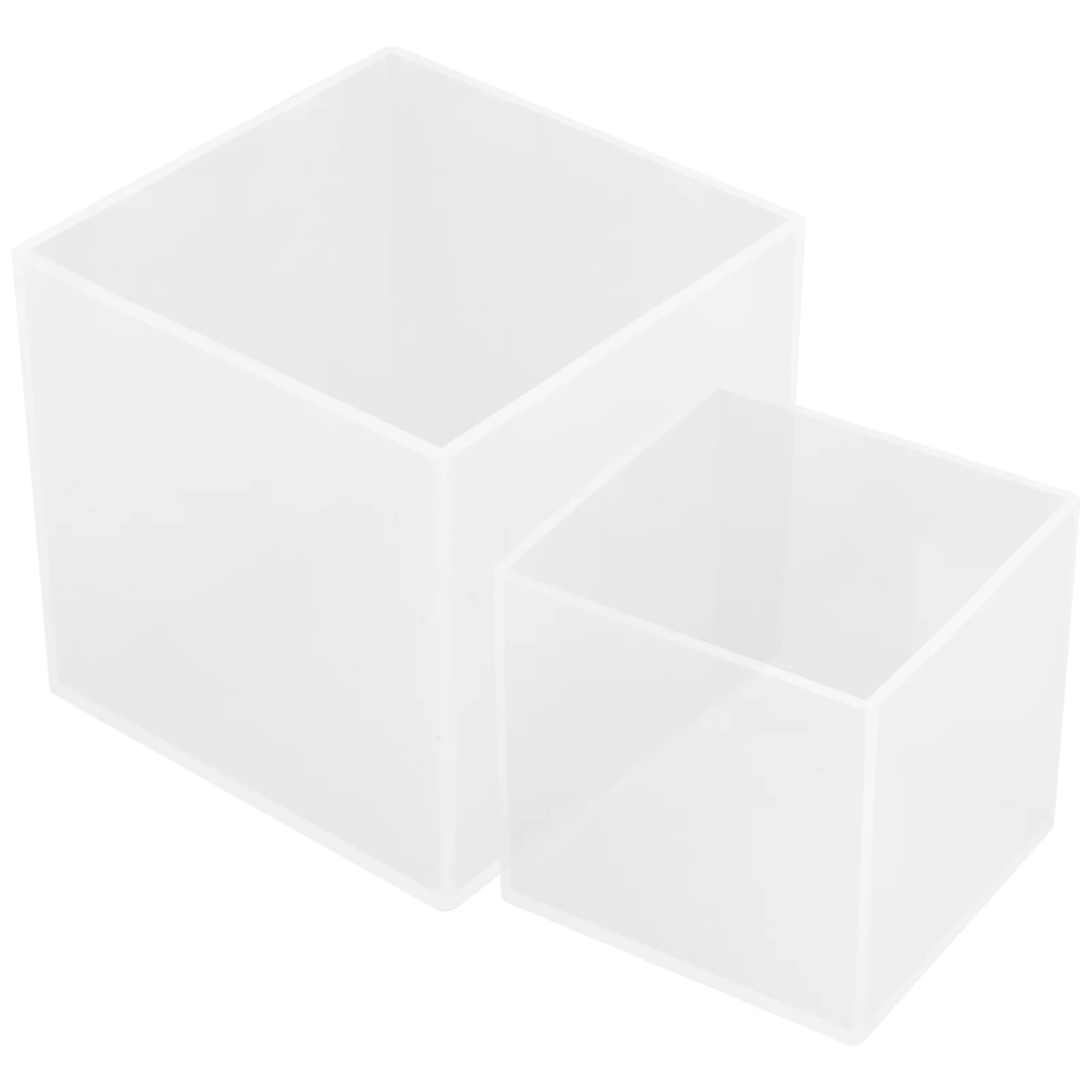 2Pcs Clear Silicone Cube Molds Square Epoxy Resin Mold Transparent Silicone Casting Molds DIY Resin Ornament Mold
2Pcs Clear Silicone Cube Molds Square Epoxy Resin Mold Transparent Silicone Casting Molds DIY Resin Ornament Mold