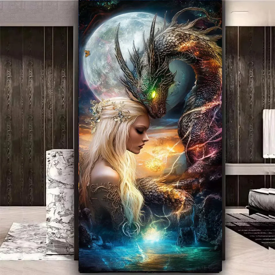 Beautiful Woman And Dragon Moonnight DIY 5D Diamond Painting New 2026 Full Mosaic Diamond Art Embroidery For Home Decor Gift
Beautiful Woman And Dragon Moonnight DIY 5D Diamond Painting New 2026 Full Mosaic Diamond Art Embroidery For Home Decor Gift