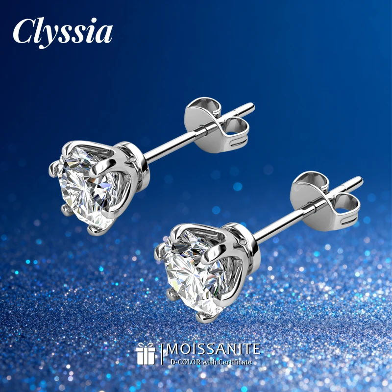 Серьги-гвоздики CLYSSIA Premium 0,5 карата D цвета VVS1 Clarity с 6 когтями из муассанита Премиум-покрытие, устойчивое к выцветанию и приятное для кожи
Серьги-гвоздики CLYSSIA Premium 0,5 карата D цвета VVS1 Clarity с 6 когтями из муассанита Премиум-покрытие, устойчивое к выцветанию и приятное для кожи