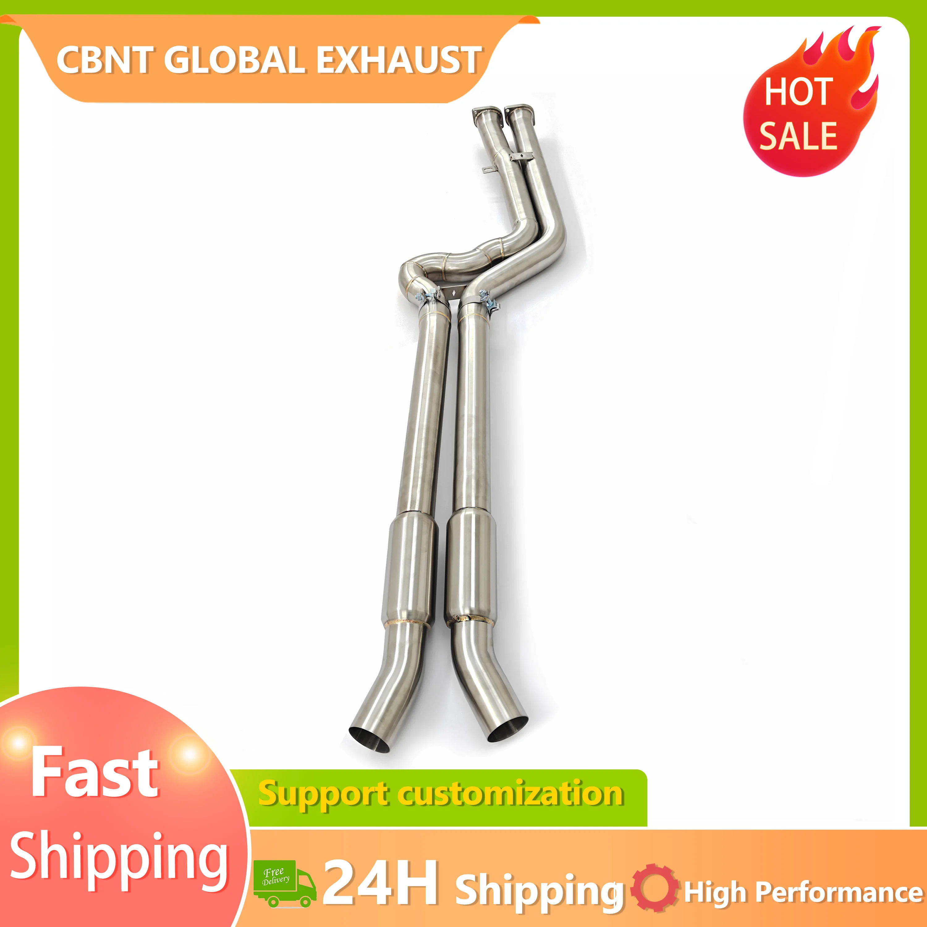 CBNT Speedy Shipping SS304 Equal Length Midpipe for BMW X3M F97/X4M F98 S58 3.0T Resonated 2.75'' Midpipe Car Accessories
CBNT Speedy Shipping SS304 Equal Length Midpipe for BMW X3M F97/X4M F98 S58 3.0T Resonated 2.75'' Midpipe Car Accessories
