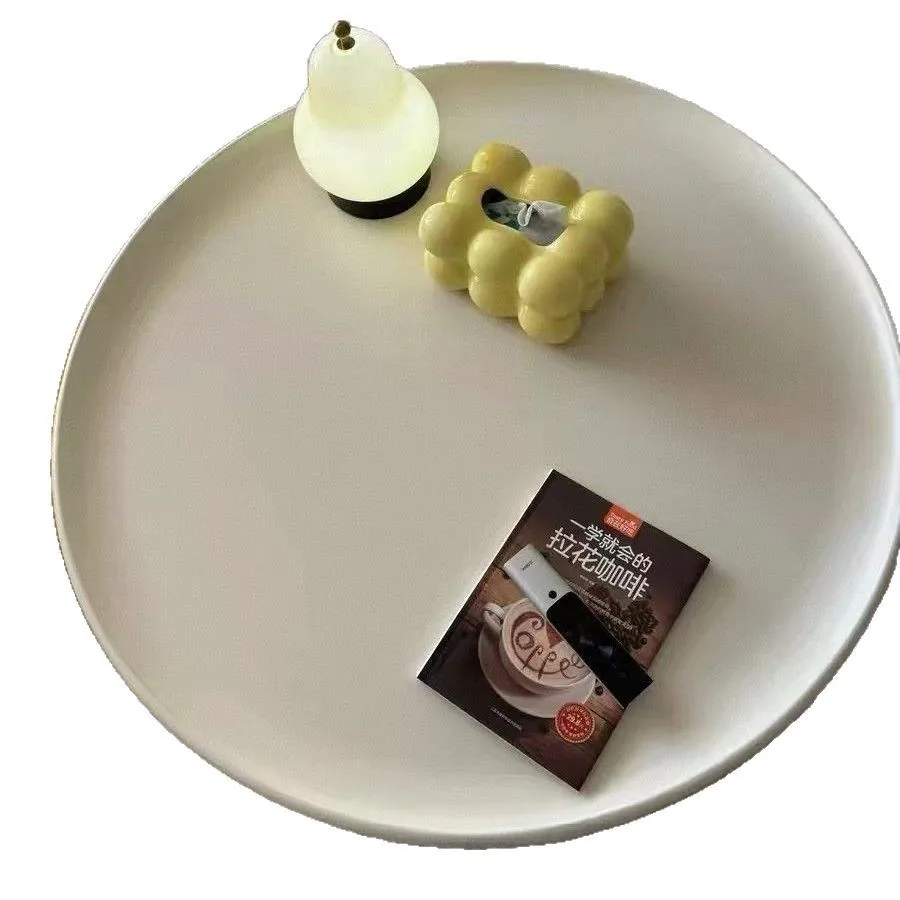 Round cream coffee table, living room home creative new Nordic simple modern small apartment sofa round table 
Round cream coffee table, living room home creative new Nordic simple modern small apartment sofa round table