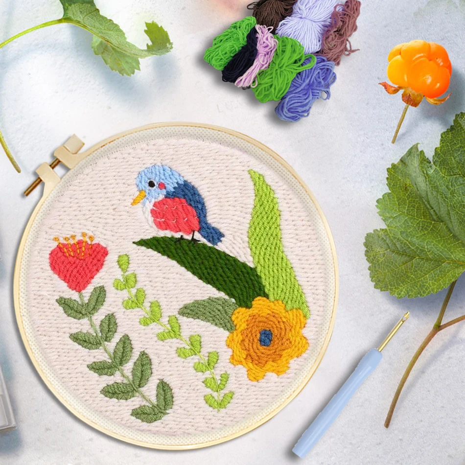 GATYZTORY punch needle embroidery set Plant flowers Cross stitch kits adults crafts punch needle package Knit Sewing accessories
GATYZTORY punch needle embroidery set Plant flowers Cross stitch kits adults crafts punch needle package Knit Sewing accessories