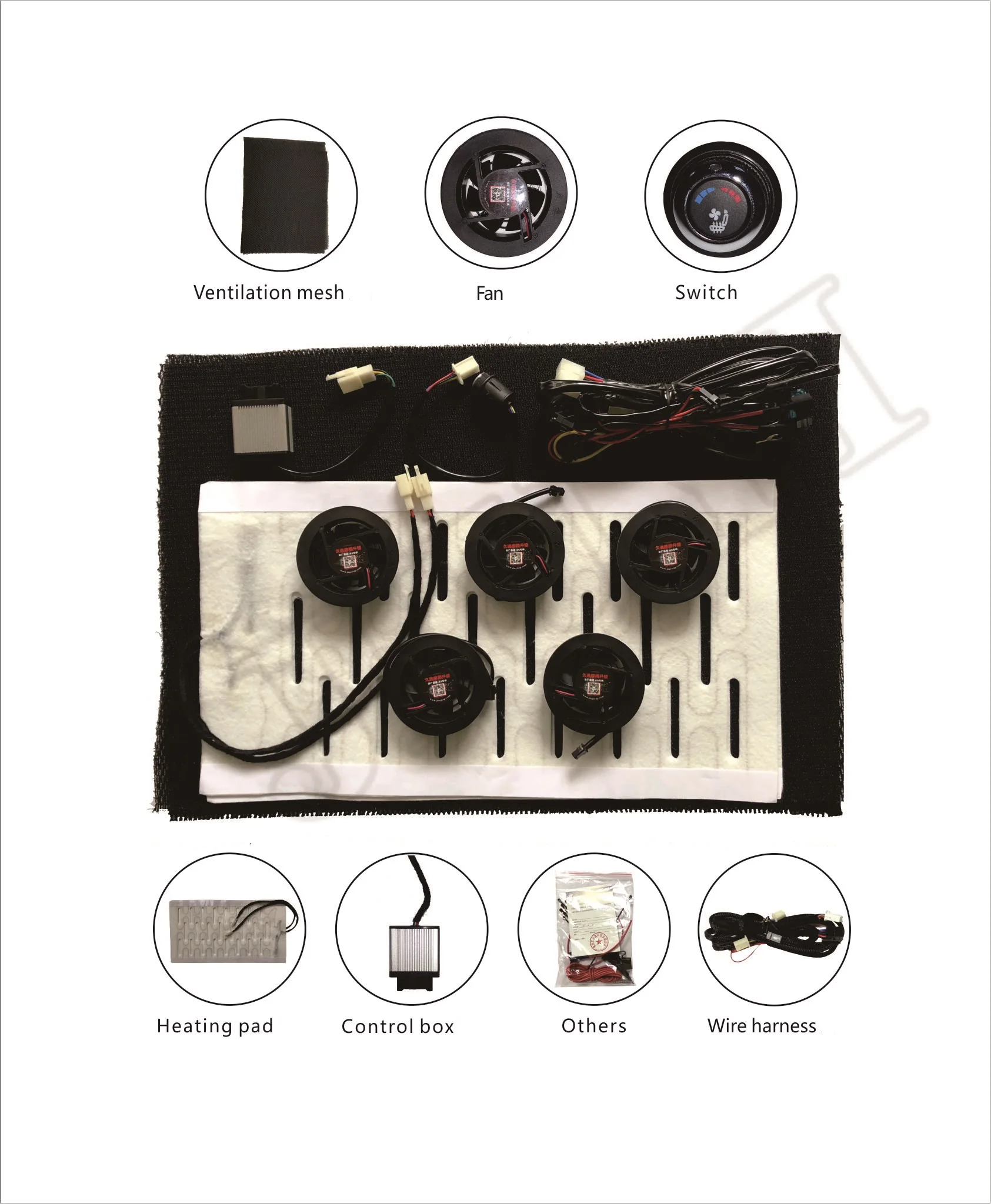 Factory Price Car Accessories Round Fan Ventilation Kit with 12V Heating and Cooling System for Car Seats
Factory Price Car Accessories Round Fan Ventilation Kit with 12V Heating and Cooling System for Car Seats