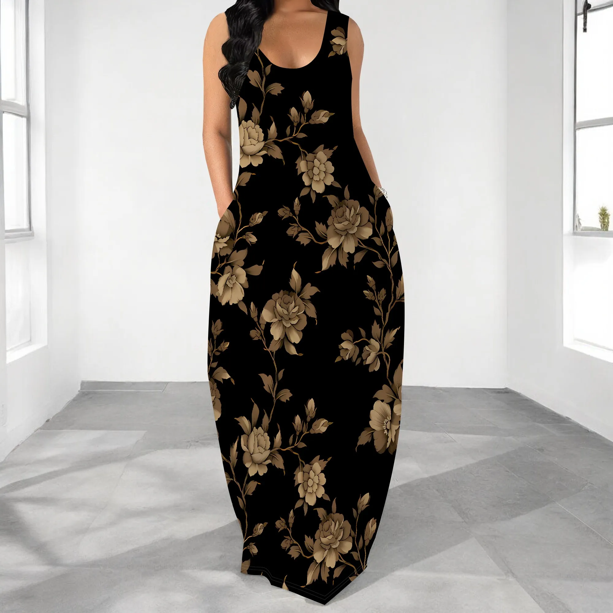 Plus Size Sleeveless Maxi Dress Women Summer Casual Beach Long Dress Vacation Outfit
Plus Size Sleeveless Maxi Dress Women Summer Casual Beach Long Dress Vacation Outfit