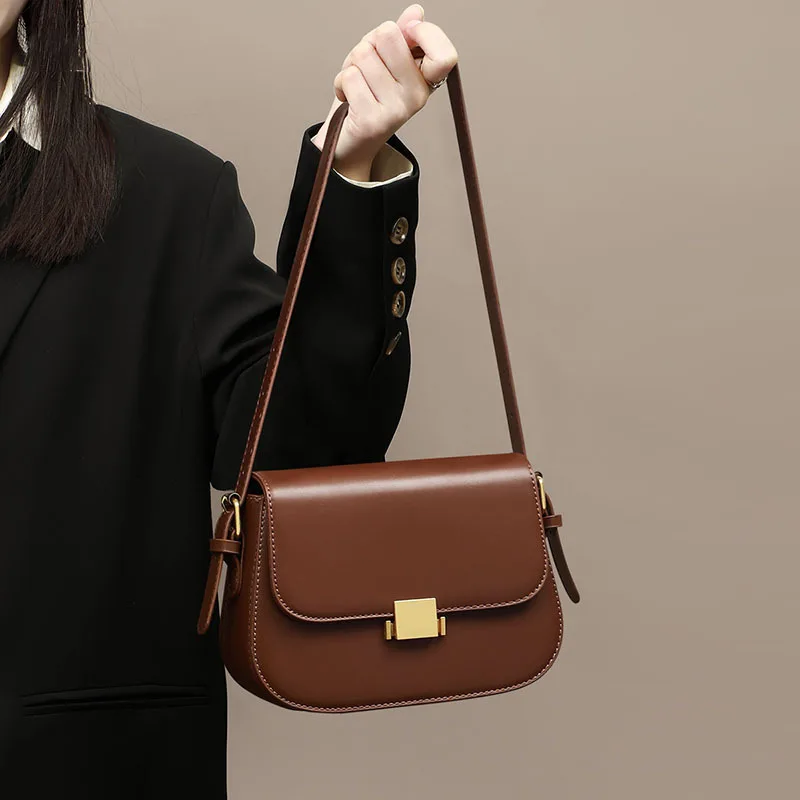 Women's Bag New Single Shoulder Genuine Leather Women's Bag Fashionable and High Quality Underarm, Unique Crossbody Bag
Women's Bag New Single Shoulder Genuine Leather Women's Bag Fashionable and High Quality Underarm, Unique Crossbody Bag