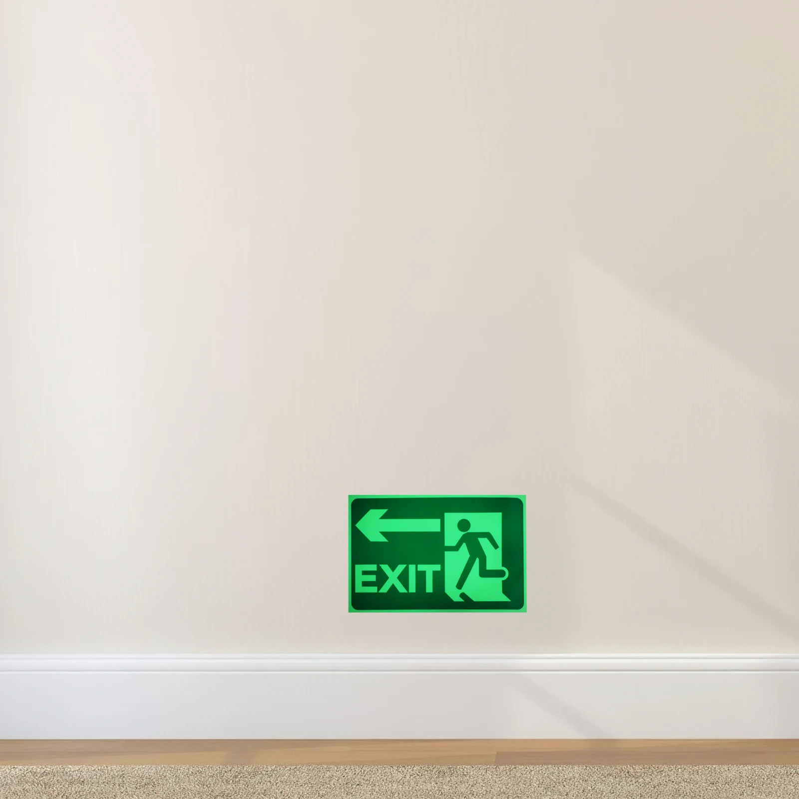 2 Sheets Glow-in-the-dark Logo Evacuation Stickers Exit Decals Sign Adhesive Polyethylene Reflective Film
2 Sheets Glow-in-the-dark Logo Evacuation Stickers Exit Decals Sign Adhesive Polyethylene Reflective Film