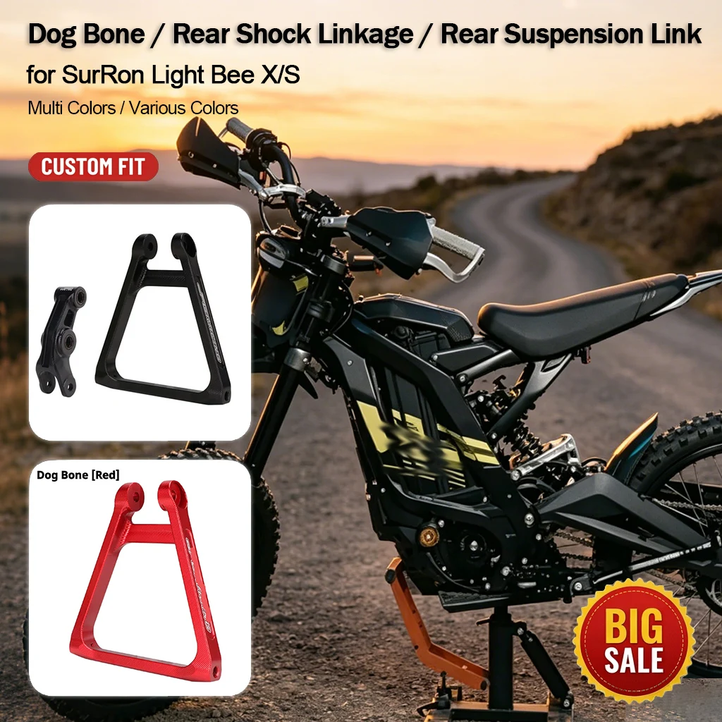 Rear Shock Linkage Dog Bone 7075 Aluminum for SurRon Light Bee X/S Electric Dirt Bike Modification Parts Multi Colors
Rear Shock Linkage Dog Bone 7075 Aluminum for SurRon Light Bee X/S Electric Dirt Bike Modification Parts Multi Colors