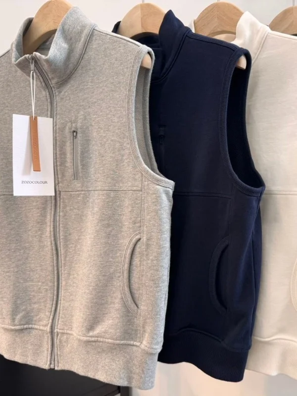 Outlets Fashionable Sleeveless Vest Women's Layered Casual Zipper Collar Jacket Korean Style Spring Summer Loose Fit Pure Color
Outlets Fashionable Sleeveless Vest Women's Layered Casual Zipper Collar Jacket Korean Style Spring Summer Loose Fit Pure Color