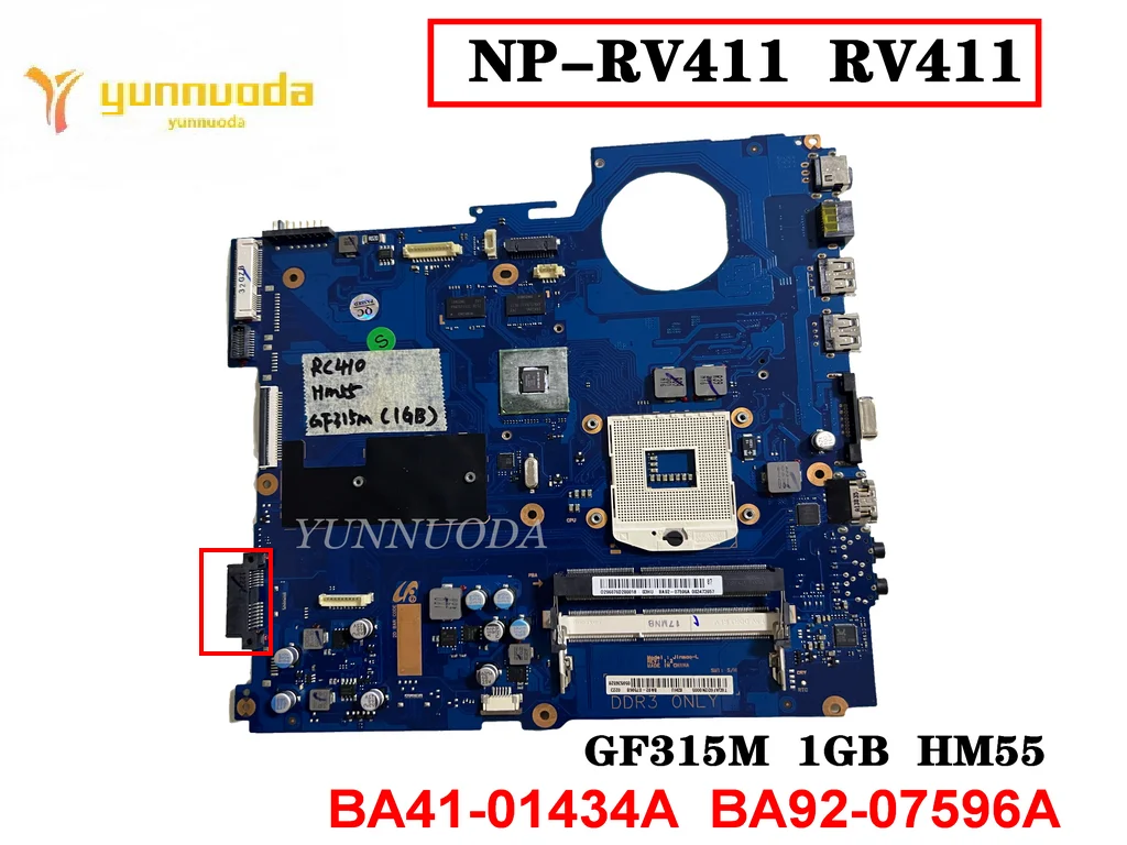 Original For SAMSUNG NP-RV411 RV411 Laptop motherboard GF315M 1GB HM55 BA41-01434A BA92-07596A Tested Good Free Shipping
Original For SAMSUNG NP-RV411 RV411 Laptop motherboard GF315M 1GB HM55 BA41-01434A BA92-07596A Tested Good Free Shipping