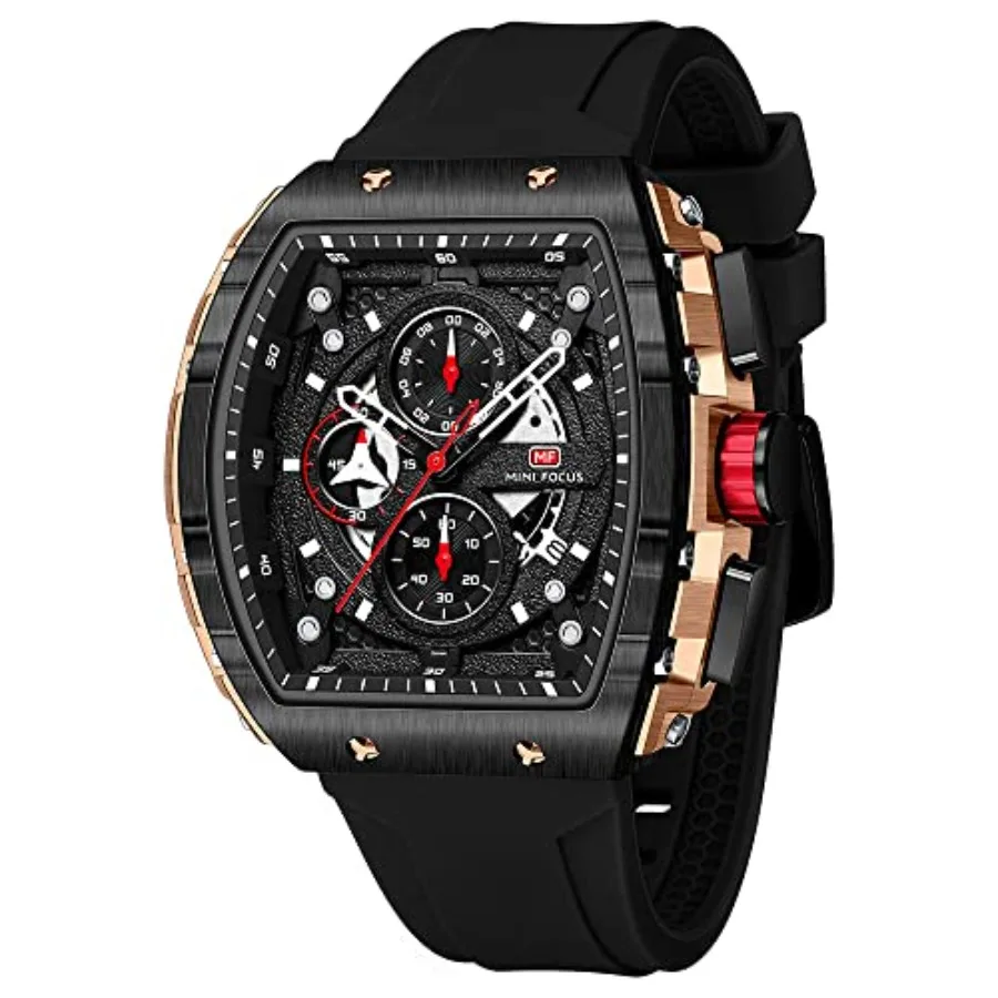 Mini Focus Men's Watch Fashion Sport Wrist Watches Chronograph/Waterproof/Luminous/Calendar Silicon Strap Quartz Watches for Me
Mini Focus Men's Watch Fashion Sport Wrist Watches Chronograph/Waterproof/Luminous/Calendar Silicon Strap Quartz Watches for Me