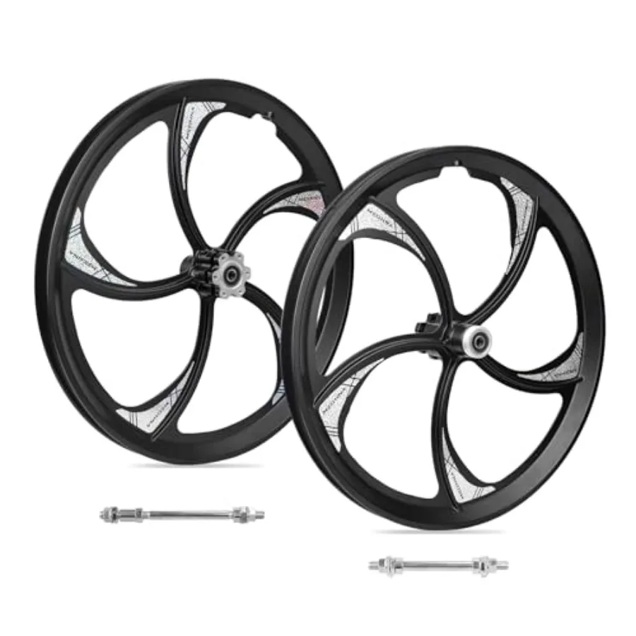 Bike Wheelset 5 Spokes Lightweight Aluminium 20 inch Integrated Wheel Compatible with 6 Bolt Disc Brake Single/6-11 Speed Threa
Bike Wheelset 5 Spokes Lightweight Aluminium 20 inch Integrated Wheel Compatible with 6 Bolt Disc Brake Single/6-11 Speed Threa
