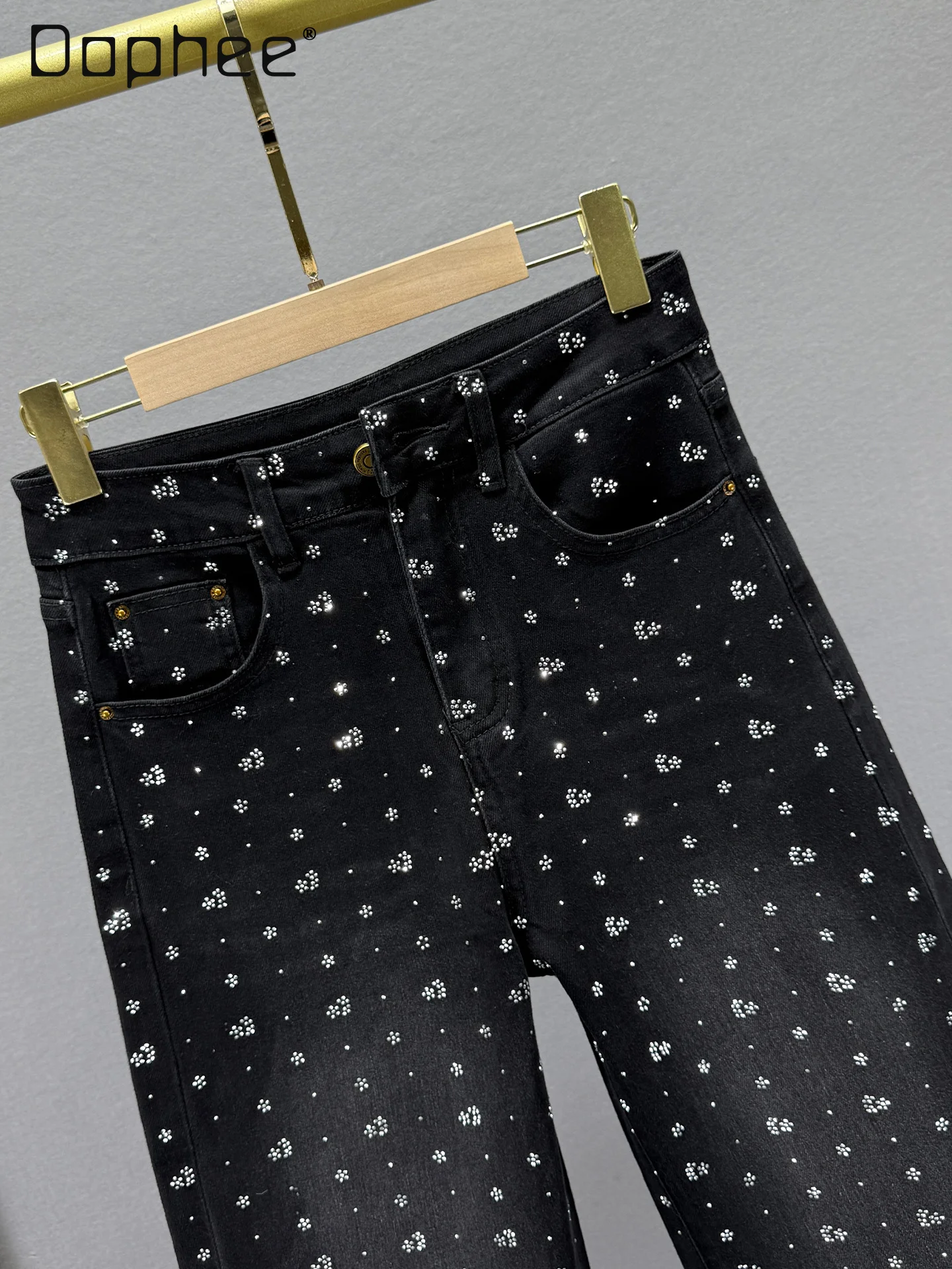 Rhinestone Jeans for Women Black Straight Leg Pants 2026 New High Waist Loose Extended Pants High Waisted Jeans
Rhinestone Jeans for Women Black Straight Leg Pants 2026 New High Waist Loose Extended Pants High Waisted Jeans