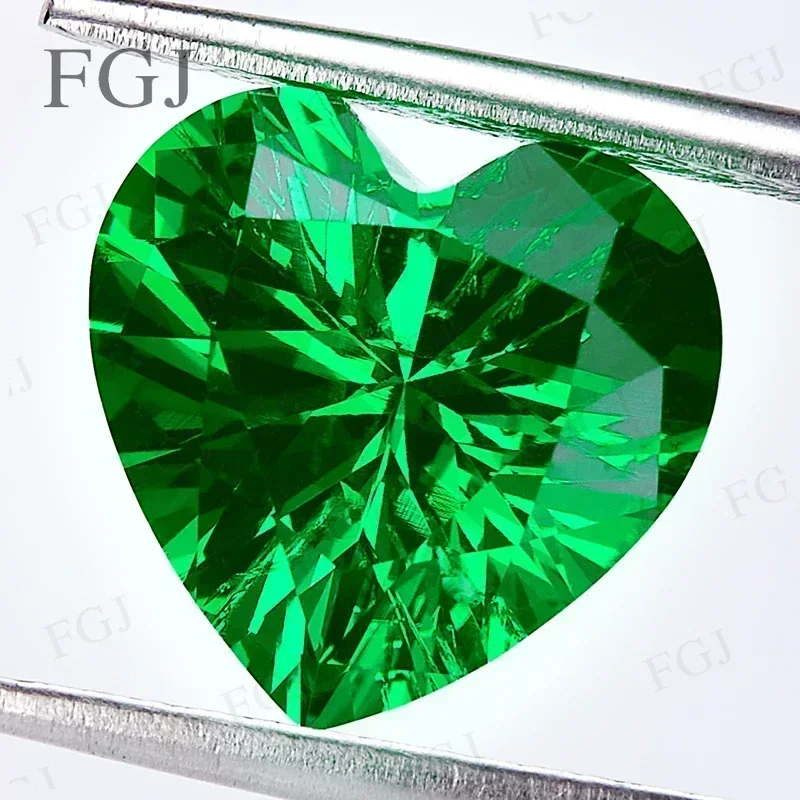 Wholesale Price Green Heart Lab Grown Colombia Emerald Diamond For DIY Jewelry Earrings Making Selectable AGL Certificate Charms
Wholesale Price Green Heart Lab Grown Colombia Emerald Diamond For DIY Jewelry Earrings Making Selectable AGL Certificate Charms