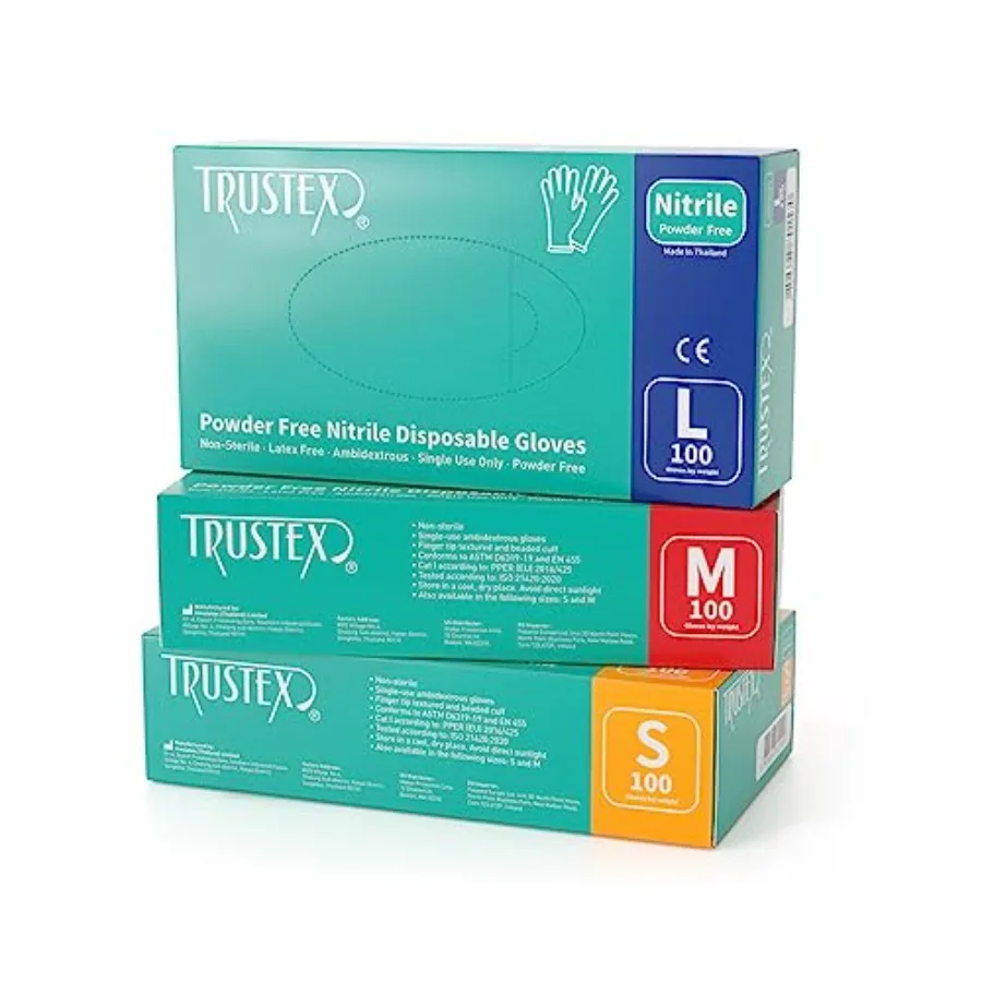 Trustex Nitrile Disposable Gloves Powder Free Choose Size and Quantity
Trustex Nitrile Disposable Gloves Powder Free Choose Size and Quantity
