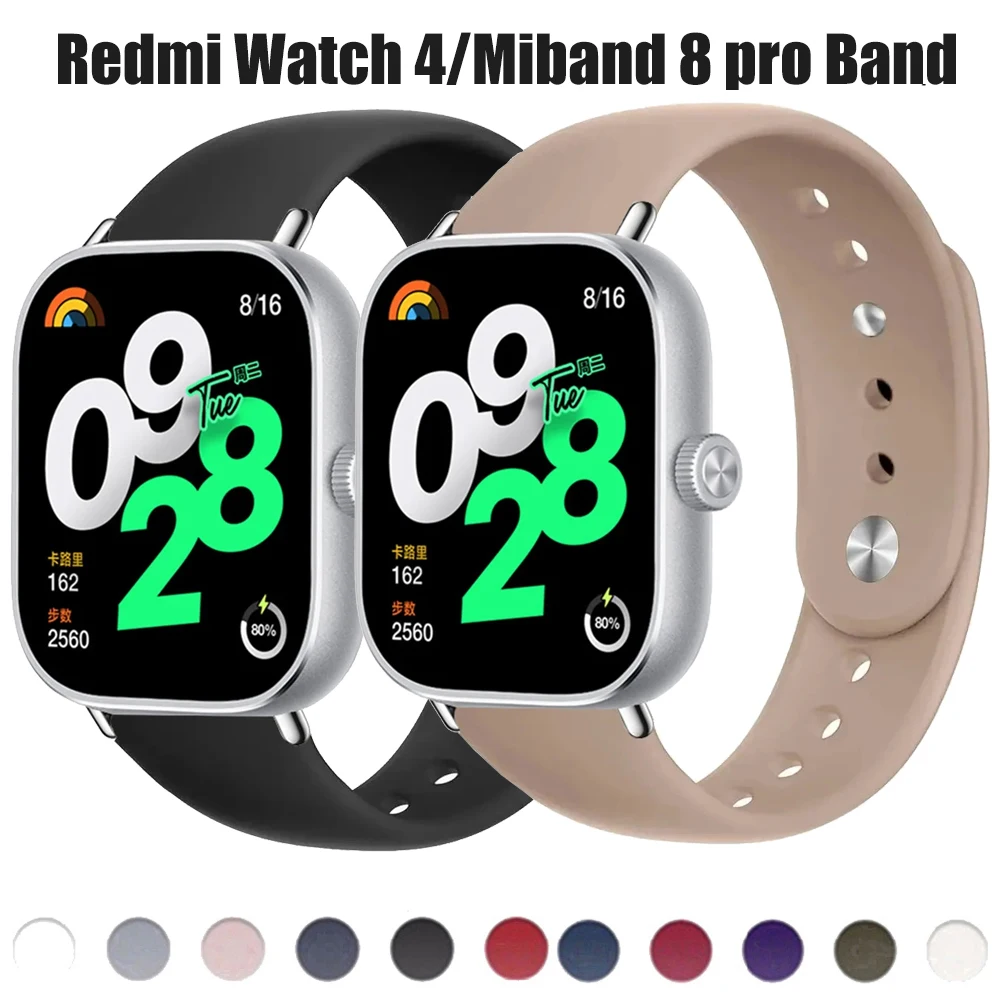 Ремешок силиконовый для Redmi Watch 4, сменный спортивный браслет с двумя секциями для Xiaomi Miband 8 pro
Ремешок силиконовый для Redmi Watch 4, сменный спортивный браслет с двумя секциями для Xiaomi Miband 8 pro