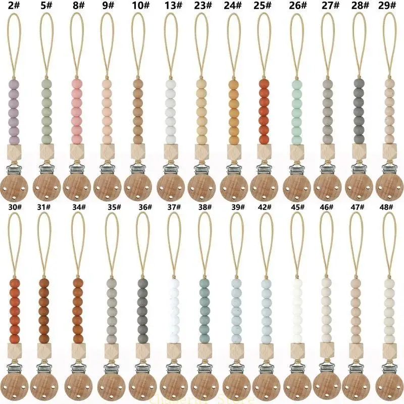 E7CE Pacifier Clips Chain Silicone Beads BPA DIY Dummy Clip Holder Soother Chains Baby Teething Chew Gifts
E7CE Pacifier Clips Chain Silicone Beads BPA DIY Dummy Clip Holder Soother Chains Baby Teething Chew Gifts