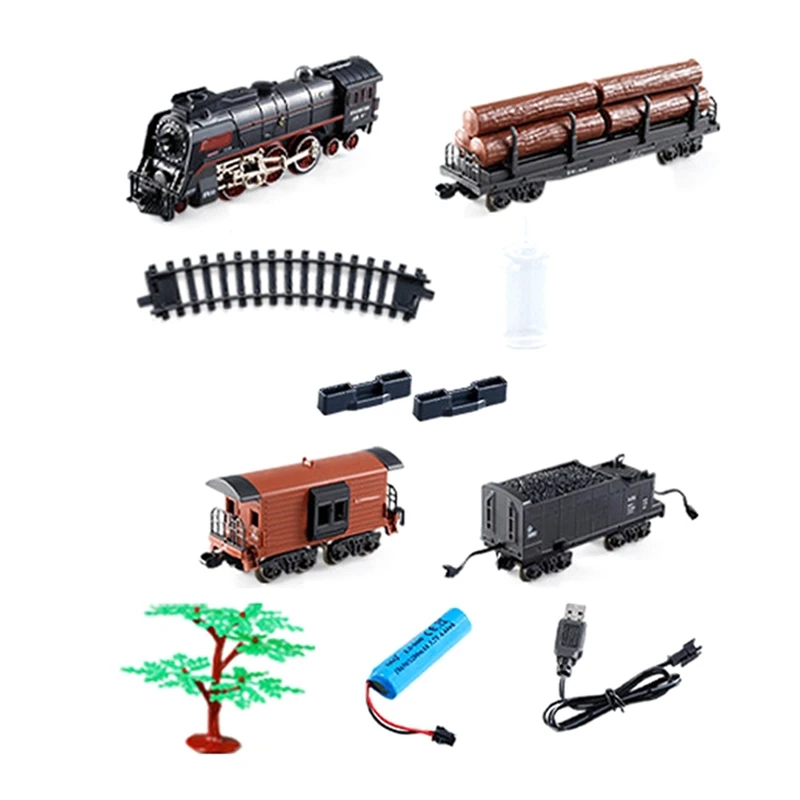 Steam Locomotive, Track, Rechargeable Electric Remote Control Train Set For Children, Birthday Gift For Children.
Steam Locomotive, Track, Rechargeable Electric Remote Control Train Set For Children, Birthday Gift For Children.