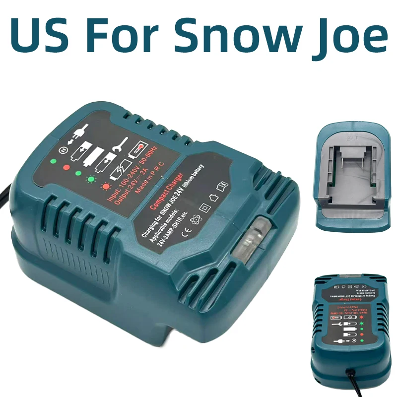 A Mini Fast Charger Compatible with For Snow Joe 24V Lithium Batteries US Plug Power Tool Batteries Charger Replacement Charger
A Mini Fast Charger Compatible with For Snow Joe 24V Lithium Batteries US Plug Power Tool Batteries Charger Replacement Charger