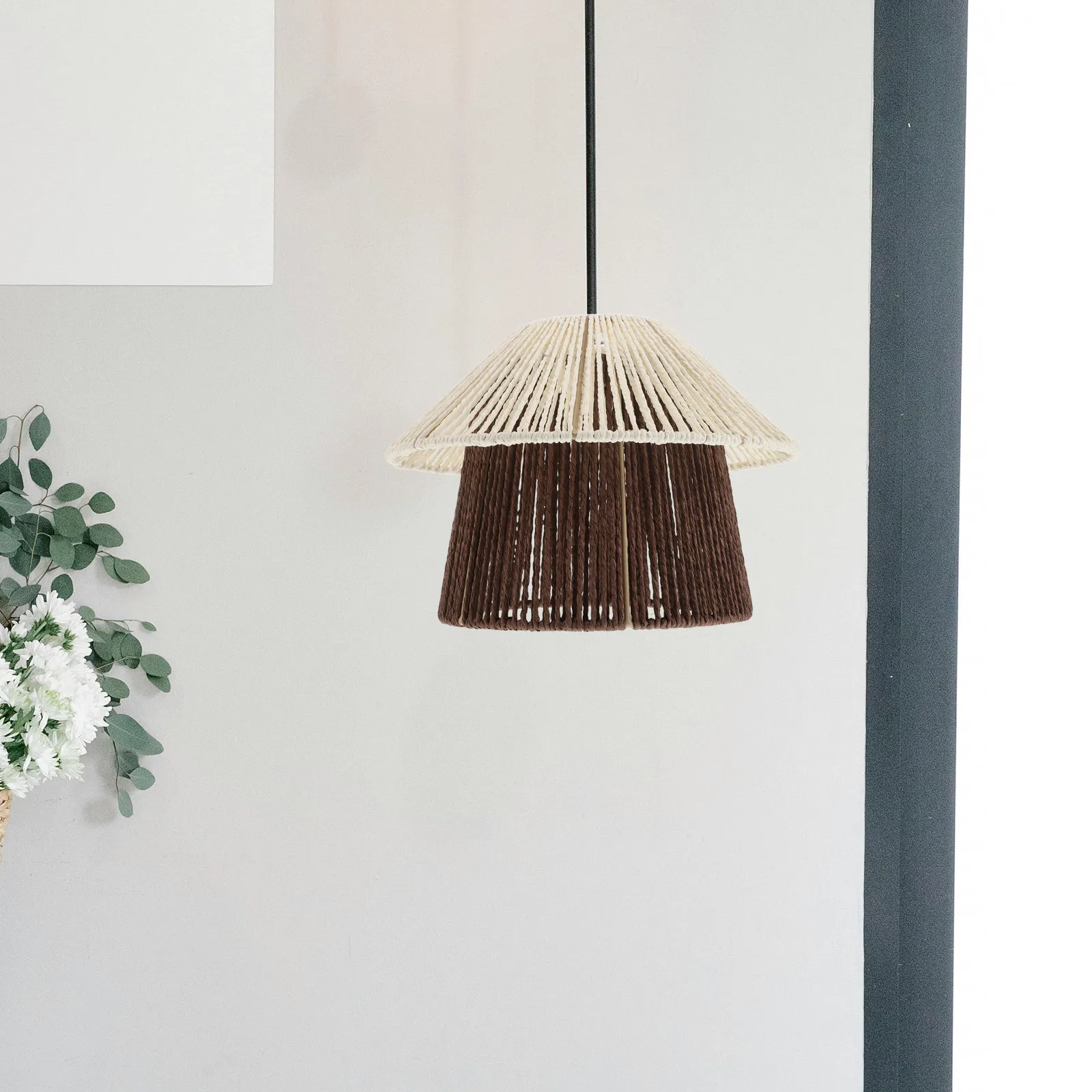 Faux Rattan Chandelier Shade Woven Paper Rope Pendant Light Cover Ceiling Lamp Shade Boho Vintage Rustic Living Room Decor
Faux Rattan Chandelier Shade Woven Paper Rope Pendant Light Cover Ceiling Lamp Shade Boho Vintage Rustic Living Room Decor