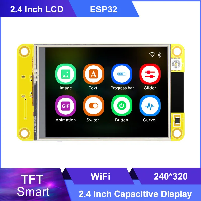 2.4 Inch LCD TFT Module Esp32 Lvgl Wifi Bluetooth-compatible Board 2.4 Inch 240*320 Smart Display Capacitive Touch for Arduino
2.4 Inch LCD TFT Module Esp32 Lvgl Wifi Bluetooth-compatible Board 2.4 Inch 240*320 Smart Display Capacitive Touch for Arduino