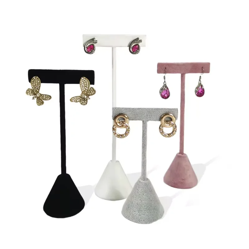 T- Shape Velvet/Leather Earring Display Stand for Stud Earrings Jewelry Props Show Showroom, Tradeshow, and Showcase
T- Shape Velvet/Leather Earring Display Stand for Stud Earrings Jewelry Props Show Showroom, Tradeshow, and Showcase