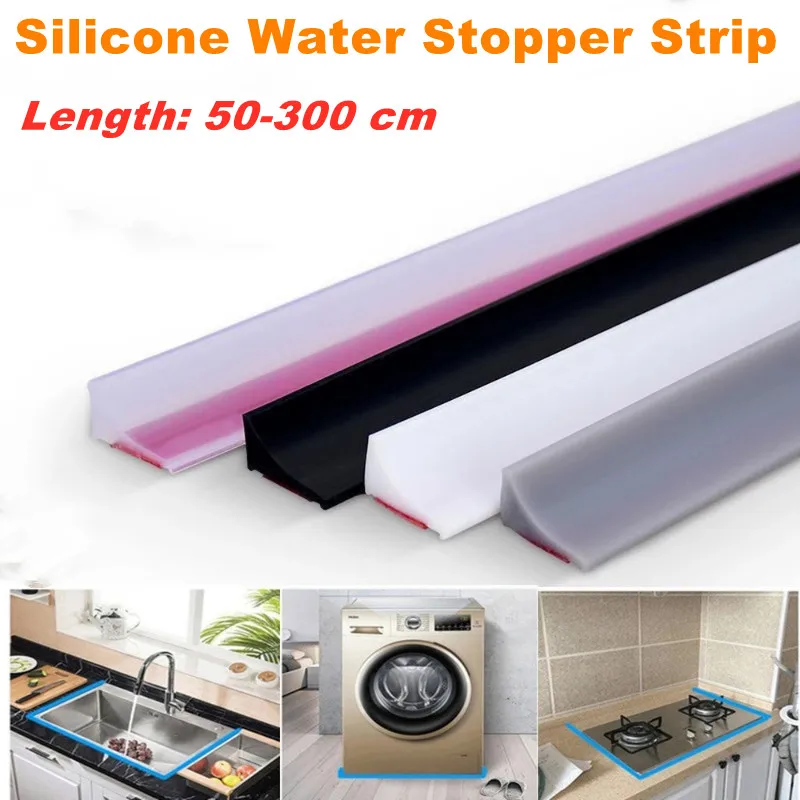 Bathroom Silicone Water Stopper Blocker Shower Dam Non-slip Dry And Wet Separation Kitchen Countertop Gap Barrier Water Stop
Bathroom Silicone Water Stopper Blocker Shower Dam Non-slip Dry And Wet Separation Kitchen Countertop Gap Barrier Water Stop