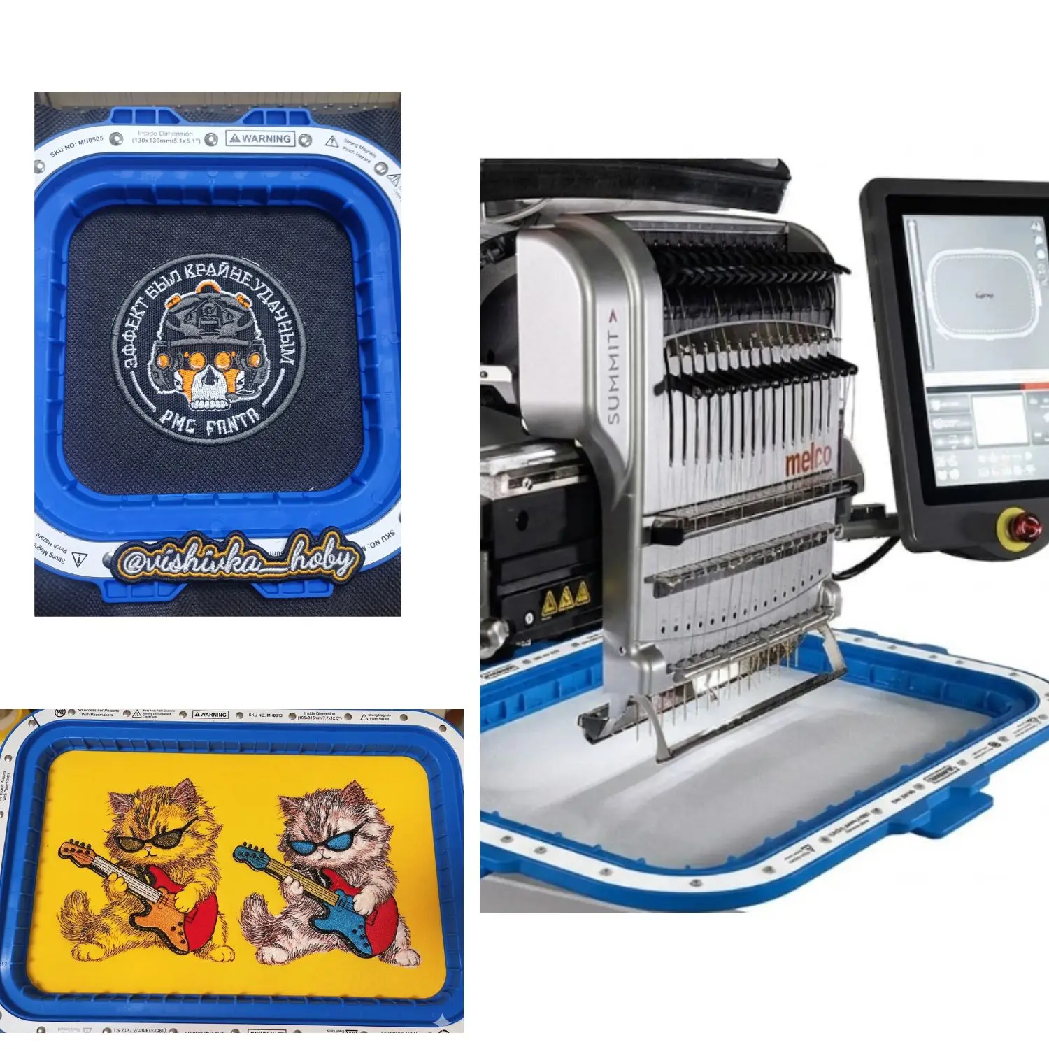 Mighty Magnetic Embroidery Hoop For Melco Bravo Summit EMT16 Series Inndustrial Embroidery Machine
Mighty Magnetic Embroidery Hoop For Melco Bravo Summit EMT16 Series Inndustrial Embroidery Machine