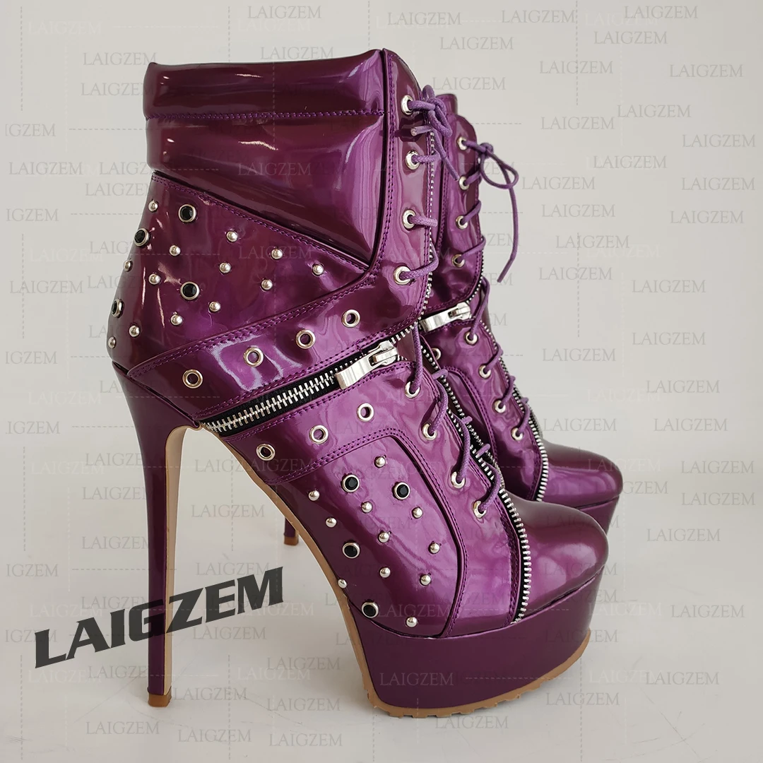 BERZIMER Женские ботильоны на платформе, ботинки на тонком высоком каблуке со шнуровкой, женская обувь в стиле панк ручной работы, большой размер 41 46 50 52
BERZIMER Женские ботильоны на платформе, ботинки на тонком высоком каблуке со шнуровкой, женская обувь в стиле панк ручной работы, большой размер 41 46 50 52