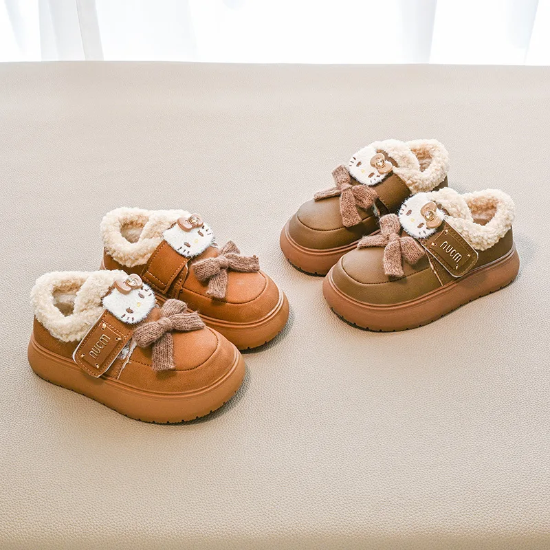 Kids'Casual Shoes PU Leather Shoes Flat Bottom Cartoon Winter Shoes For Girls Warm Anti-slip Brown khaki Size 26-37
Kids'Casual Shoes PU Leather Shoes Flat Bottom Cartoon Winter Shoes For Girls Warm Anti-slip Brown khaki Size 26-37