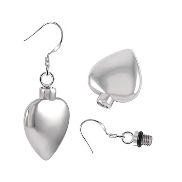 Heart Cremation Urn Earrings for Ashes Stainless Steel Keepsake Earrings Urn Locket Memorial Jewelry for Human Pet Ashes
Heart Cremation Urn Earrings for Ashes Stainless Steel Keepsake Earrings Urn Locket Memorial Jewelry for Human Pet Ashes