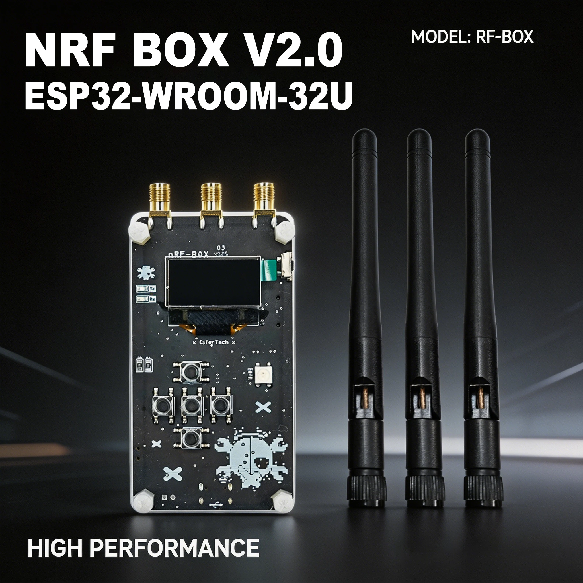 New NRF BOX V2.0 Open-Source All-in-One Gadget for BLE and 2.4GHz Networks,NRF24L01 Development Board
New NRF BOX V2.0 Open-Source All-in-One Gadget for BLE and 2.4GHz Networks,NRF24L01 Development Board