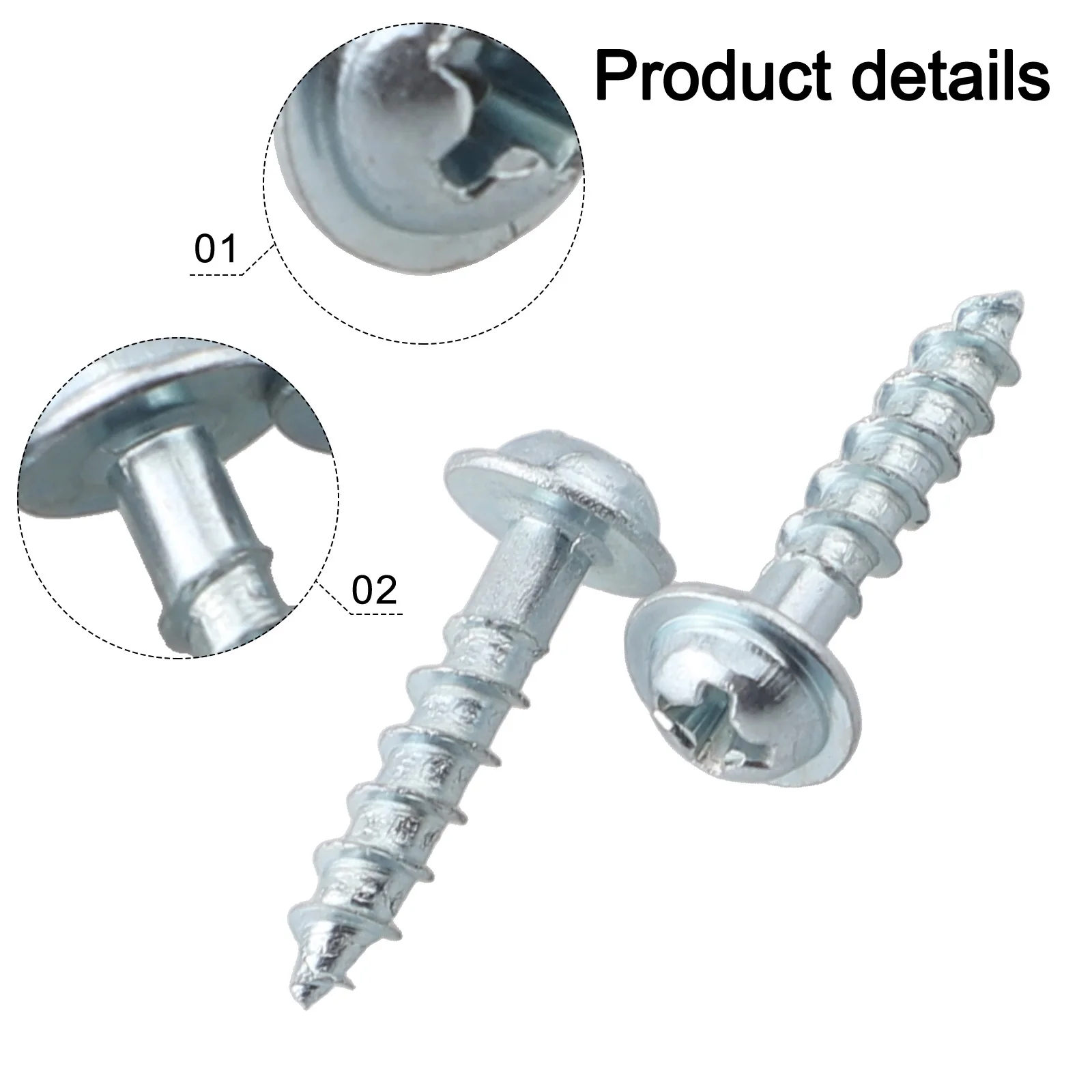 100pcs Pocket Hole Screws Set Tool 20mm Pocket Hole Screws Rust Resistance Woodworking Projects Zinc Coating Case-Hardened Steel
100pcs Pocket Hole Screws Set Tool 20mm Pocket Hole Screws Rust Resistance Woodworking Projects Zinc Coating Case-Hardened Steel