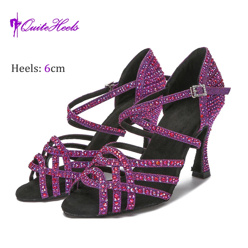 Women Sexy Latin Dance Shoes Tango Cha-Cha Ballroom Dance Training Shoes Ballroom Performance Dance Shoes Purple/Black/Beige
Women Sexy Latin Dance Shoes Tango Cha-Cha Ballroom Dance Training Shoes Ballroom Performance Dance Shoes Purple/Black/Beige