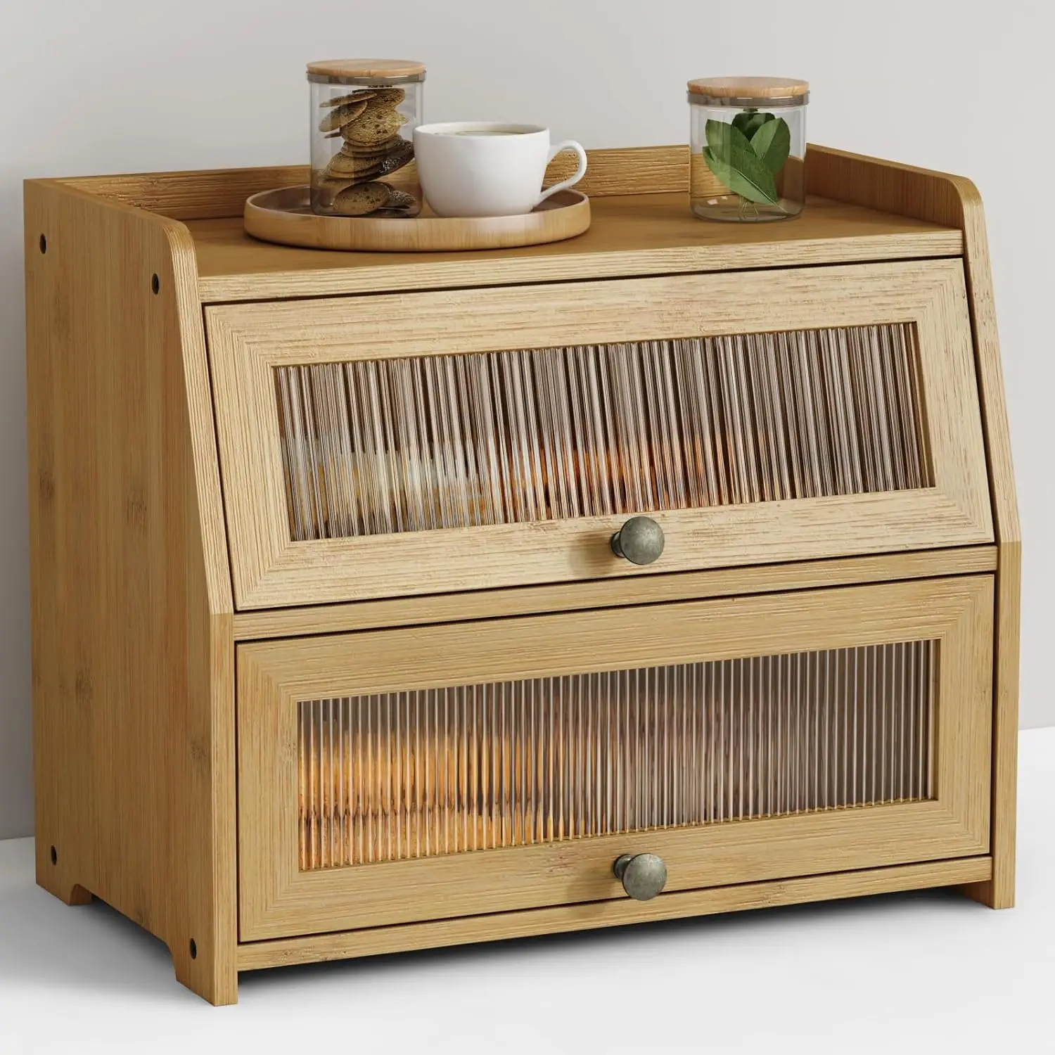 Двухслойная бамбуковая хлебница для кухонной столешницы, контейнер для хранения в стиле фермерского дома с матовым окном
Двухслойная бамбуковая хлебница для кухонной столешницы, контейнер для хранения в стиле фермерского дома с матовым окном