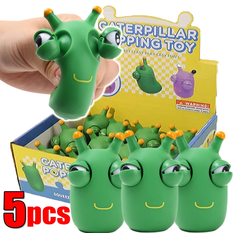 5/1Pcs Green Worm Squeeze Pinch Toy Novelty Eye Popping Squeeze Toys 3D Big Eyeball Bouncing Toy For Kids Adult Stress Relief
5/1Pcs Green Worm Squeeze Pinch Toy Novelty Eye Popping Squeeze Toys 3D Big Eyeball Bouncing Toy For Kids Adult Stress Relief