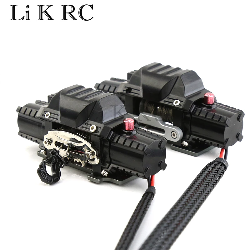 Dual Motor Metal Simulated Winch for 1/8 1/10 RC Crawler Car Axial SCX10 TRX4 RC4WD D90 KM2 Redcat YK4082 Upgrade Parts
Dual Motor Metal Simulated Winch for 1/8 1/10 RC Crawler Car Axial SCX10 TRX4 RC4WD D90 KM2 Redcat YK4082 Upgrade Parts