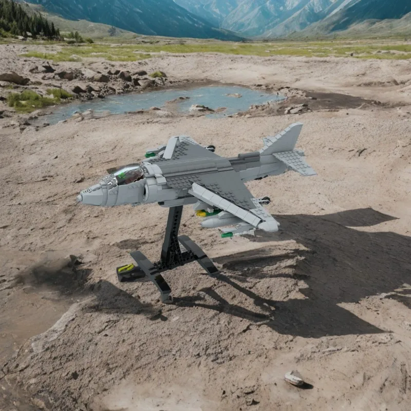 1108 шт. MOC AV-8B Harrier II DIY игрушка-истребитель развивающие строительные блоки креативный подарок для детей на день рождения, Рождество
1108 шт. MOC AV-8B Harrier II DIY игрушка-истребитель развивающие строительные блоки креативный подарок для детей на день рождения, Рождество