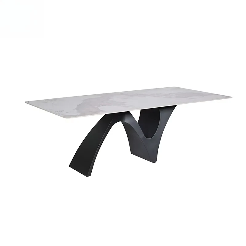 Nordic Modern Luxury Dinning Room Table 4 Seater Luxury Simple High End Sintered Stone Rectangular Marble Top Dining Table
Nordic Modern Luxury Dinning Room Table 4 Seater Luxury Simple High End Sintered Stone Rectangular Marble Top Dining Table