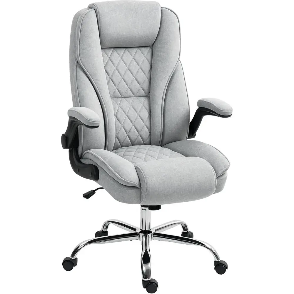 High-Back Swivel Office Chair with Adjustable Height and Padded Armrests, Suitable for Home or Work, Gray
High-Back Swivel Office Chair with Adjustable Height and Padded Armrests, Suitable for Home or Work, Gray