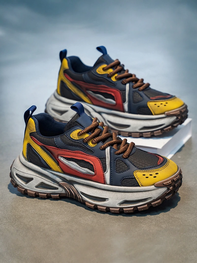 Men's Retro Sport Shoes Summer Trend Versatile High-End Feeling Thick Bottom Heightening Dad Shoes Casual Outdoor Low Top
Men's Retro Sport Shoes Summer Trend Versatile High-End Feeling Thick Bottom Heightening Dad Shoes Casual Outdoor Low Top