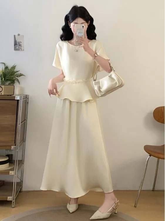 plus Size Women's Summer Fashion Set Waist-Cinching Short Sleeve Top High Waist Skirt Two-Piece Suit Comfortable Casual ...
plus Size Women's Summer Fashion Set Waist-Cinching Short Sleeve Top High Waist Skirt Two-Piece Suit Comfortable Casual ...