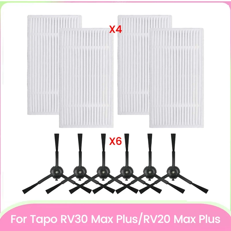 10PCS For Tapo RV30 Max /RV30 Max Plus /RV20 Max /RV20 Max Plus Vacuum Cleaner Accessories Hepa Filters Side Brush
10PCS For Tapo RV30 Max /RV30 Max Plus /RV20 Max /RV20 Max Plus Vacuum Cleaner Accessories Hepa Filters Side Brush