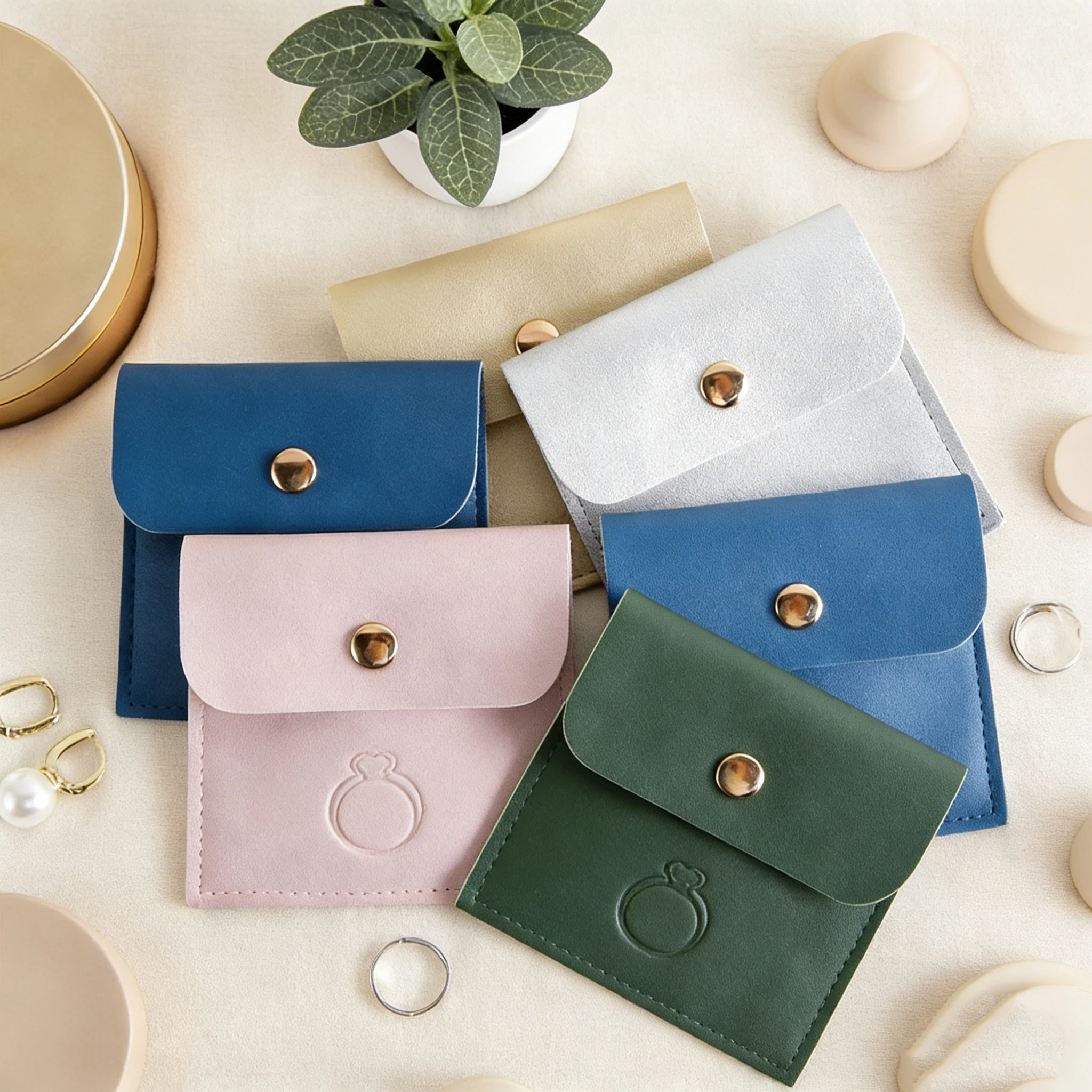 Custom Print Logo 50 PU Leather Snap Gift Bag Jewelry Pouch Rings Earring Necklace Bracelet Wedding Favor Packaging Display Sack
Custom Print Logo 50 PU Leather Snap Gift Bag Jewelry Pouch Rings Earring Necklace Bracelet Wedding Favor Packaging Display Sack