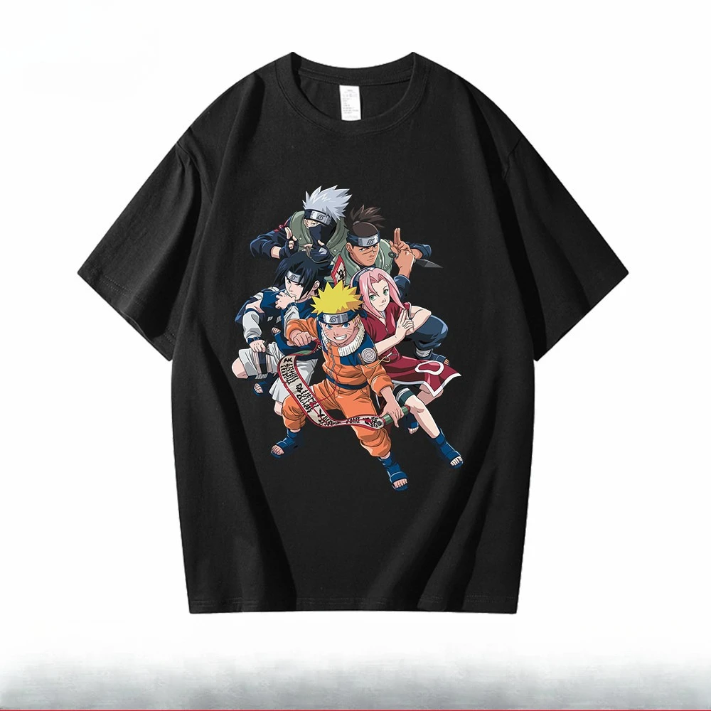 Модная черная детская футболка Naruto, новая летняя футболка с принтом в стиле аниме, одежда для родителей и детей, модная футболка из чистого хлопка
Модная черная детская футболка Naruto, новая летняя футболка с принтом в стиле аниме, одежда для родителей и детей, модная футболка из чистого хлопка