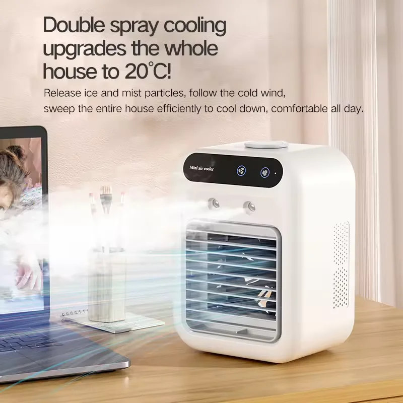 Efficient Portable Personal Air Conditioner Rechargeable Lithium Battery Powered Evaporative Cooling Humidifying Outdoor Use
Efficient Portable Personal Air Conditioner Rechargeable Lithium Battery Powered Evaporative Cooling Humidifying Outdoor Use