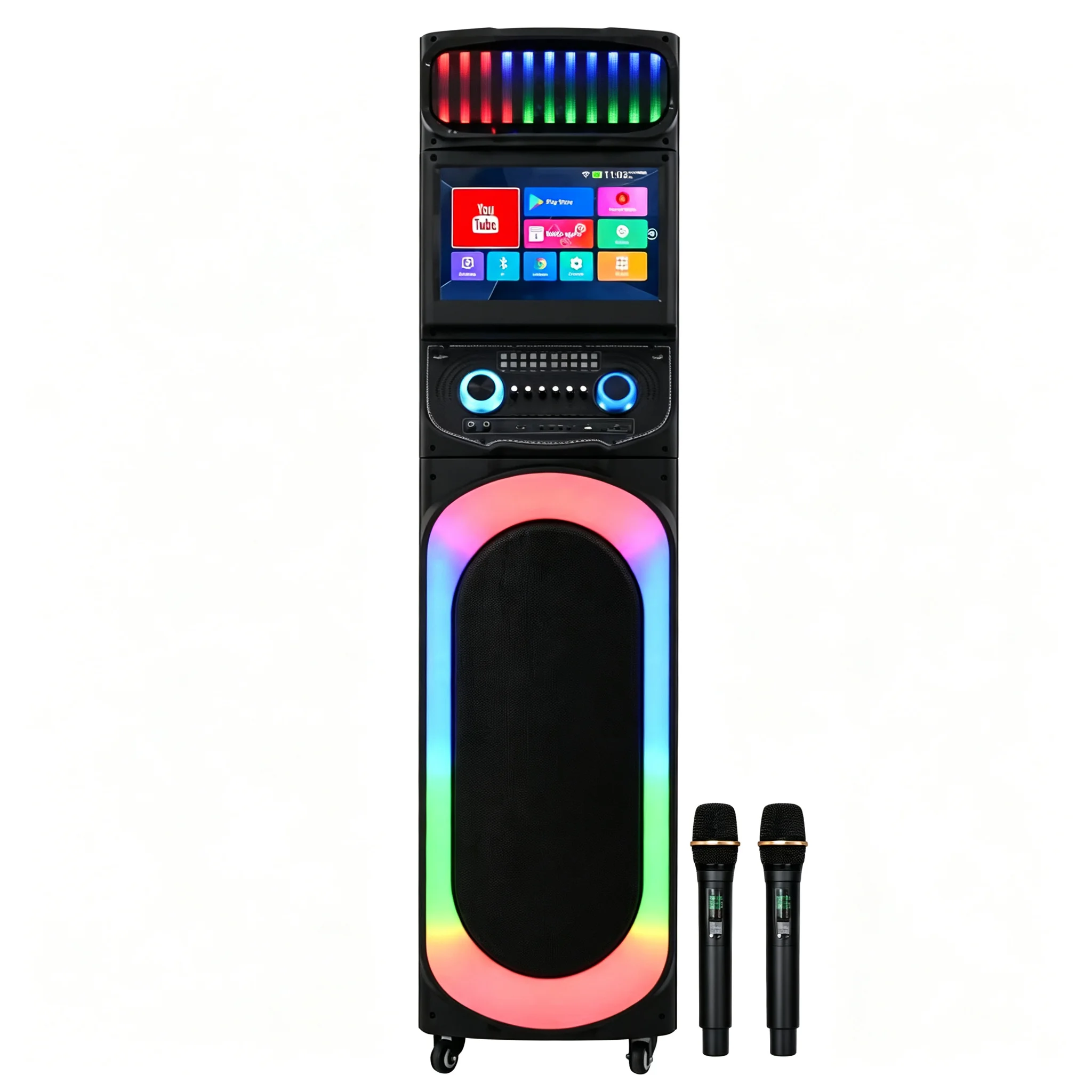 Touch Screen Smart Speaker Portable Karaoke Machine Outdoor Dance Audio Player Multifunctional Home Entertainment Sound Box
Touch Screen Smart Speaker Portable Karaoke Machine Outdoor Dance Audio Player Multifunctional Home Entertainment Sound Box